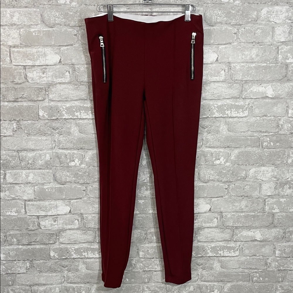 Carolina Belle Deep Red-Rust Skinny Pants